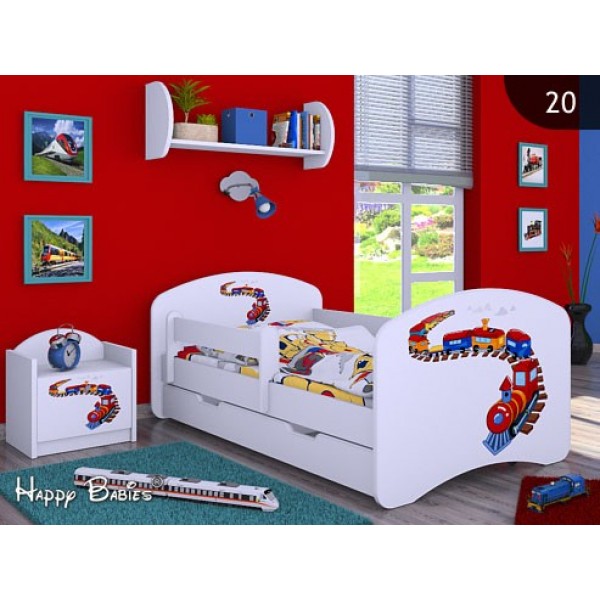 Otroška postelja Happy babies Vlak 20
